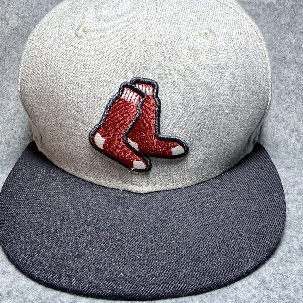 Men's Boston Red Sox 59Fifty Hat Gray/Navy Cap - Genuine Merch